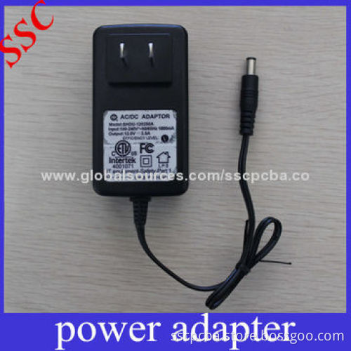 AC/DC Power Adapter for CCTV Cameras, Passed UL, CUL, FCC, GS, CE, CCC, PSE, SAA Certificates
